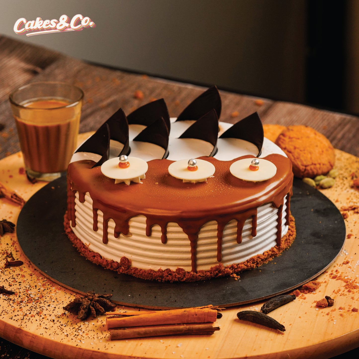 Chai Velvet Cake